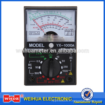 Multimètre Analogique Multimètre Mètre Analogique, Voltage Mètre Courant Compteur Portable Mètre YX Testeur YX-1000A